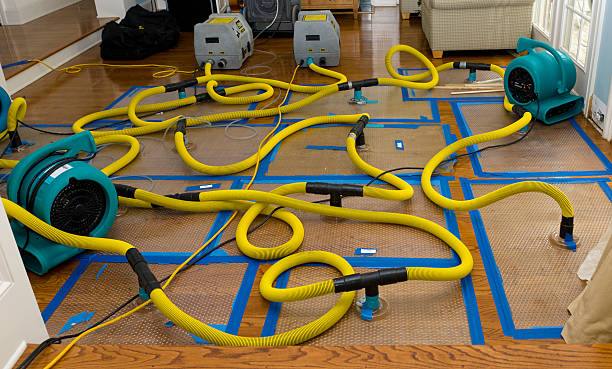 Professional Basement Flood Cleanup technician working in Weatherford, OK